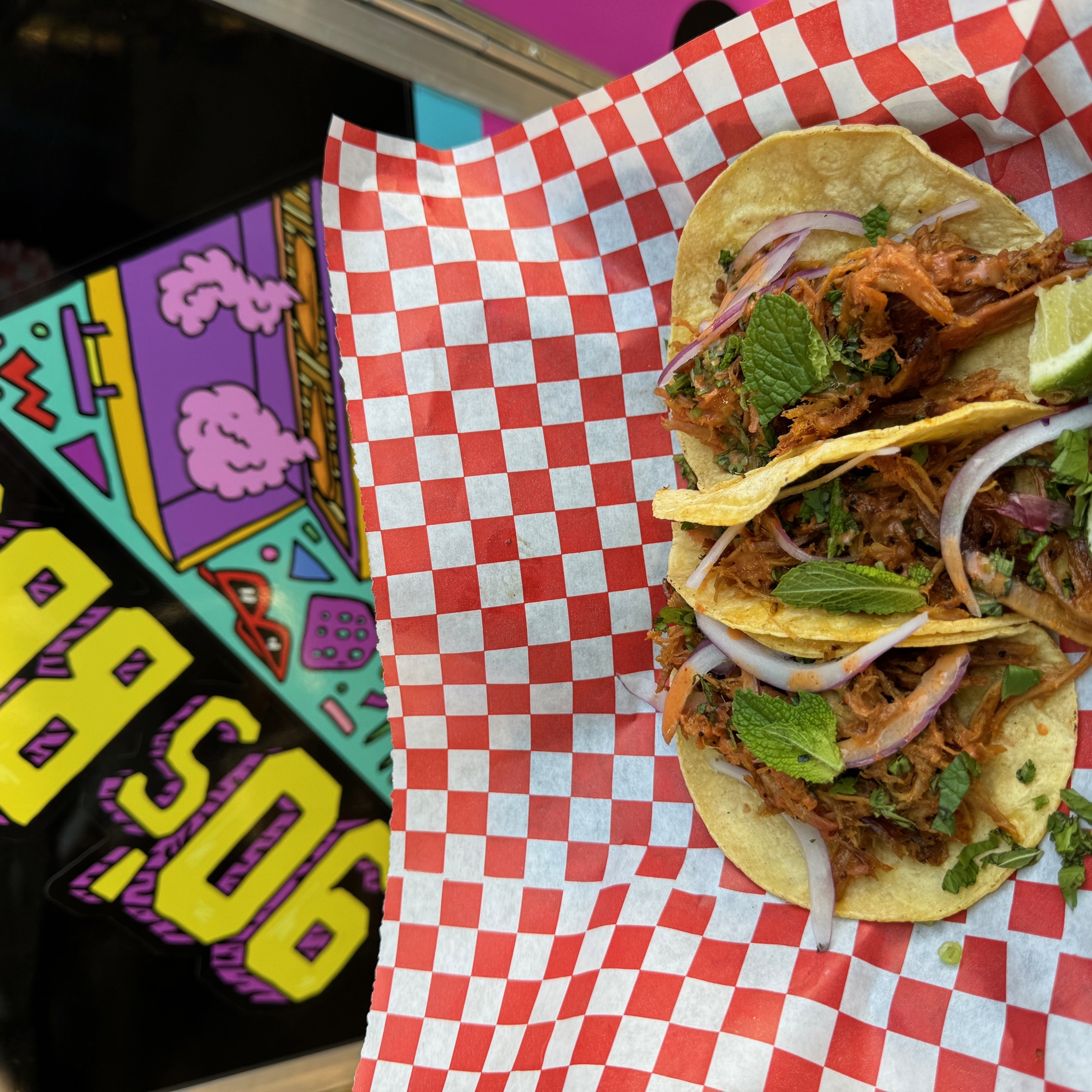 Smoked BBQ Pork Curry Tacos