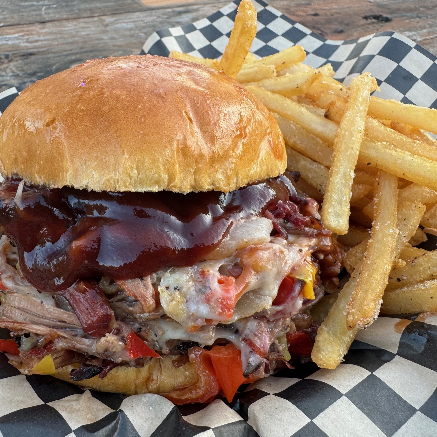 Smoked Brisket Philly Cheese Sandwich